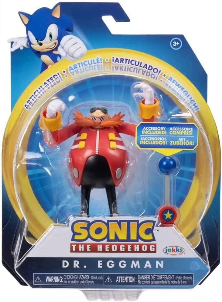 JAKKS PACIFIC Sonic The Hedgehog 4 Inch Figure | Dr. Eggman (Modern) With Checkpoint 4 JAKKS PACIFIC Sonic The Hedgehog 4 Inch Figure | Dr. Eggman (Modern) With Checkpoint - Image 2