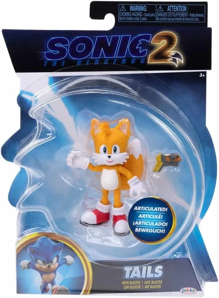 JAKKS PACIFIC Sonic The Hedgehog 2 4 Inch Figure | Tails 4 JAKKS PACIFIC Sonic The Hedgehog 2 4 Inch Figure | Tails - Image 2