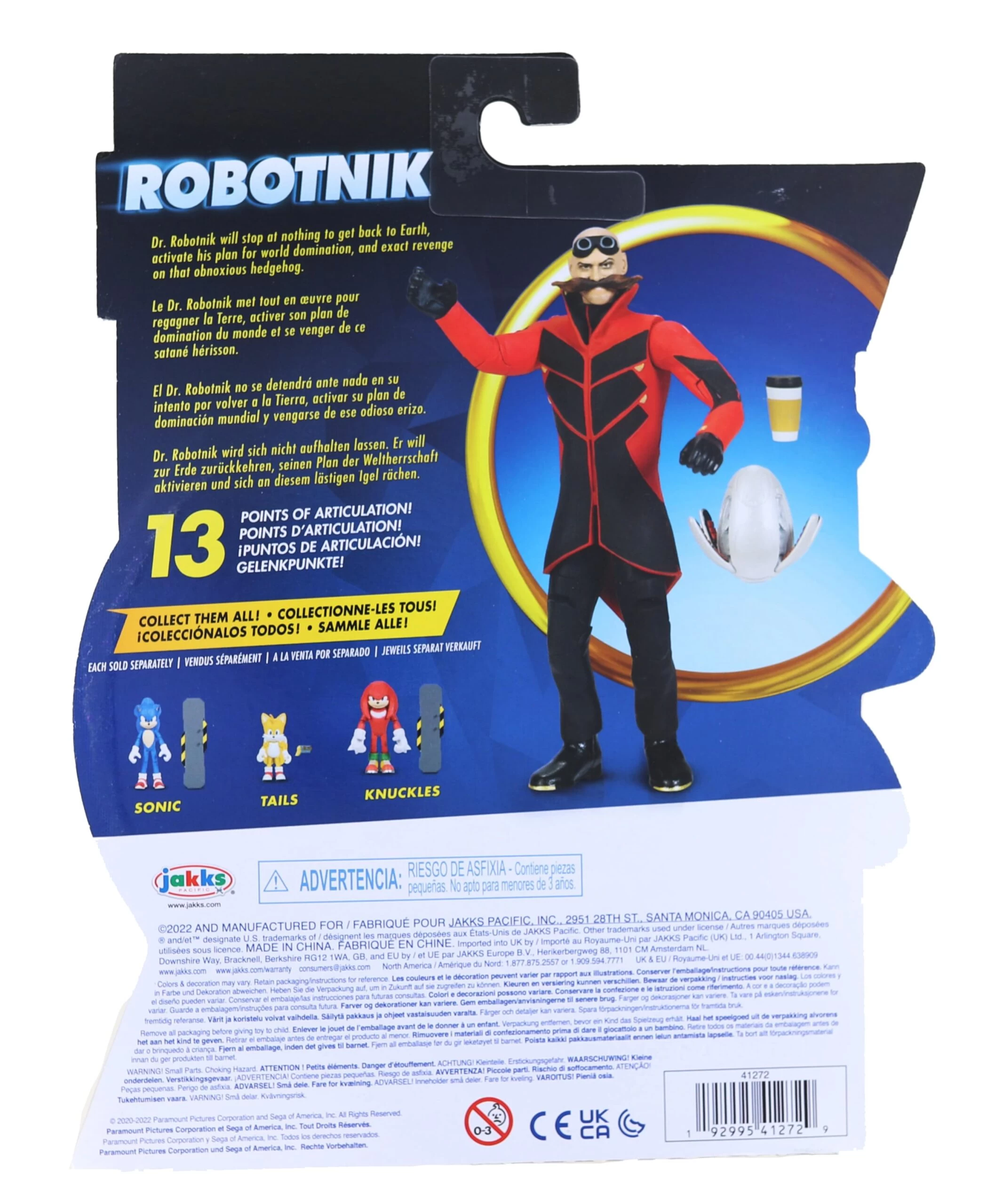 JAKKS PACIFIC Sonic The Hedgehog 4 Inch Figure | Robotnik With Drone 4 JAKKS PACIFIC Sonic The Hedgehog 4 Inch Figure | Robotnik With Drone - Image 2