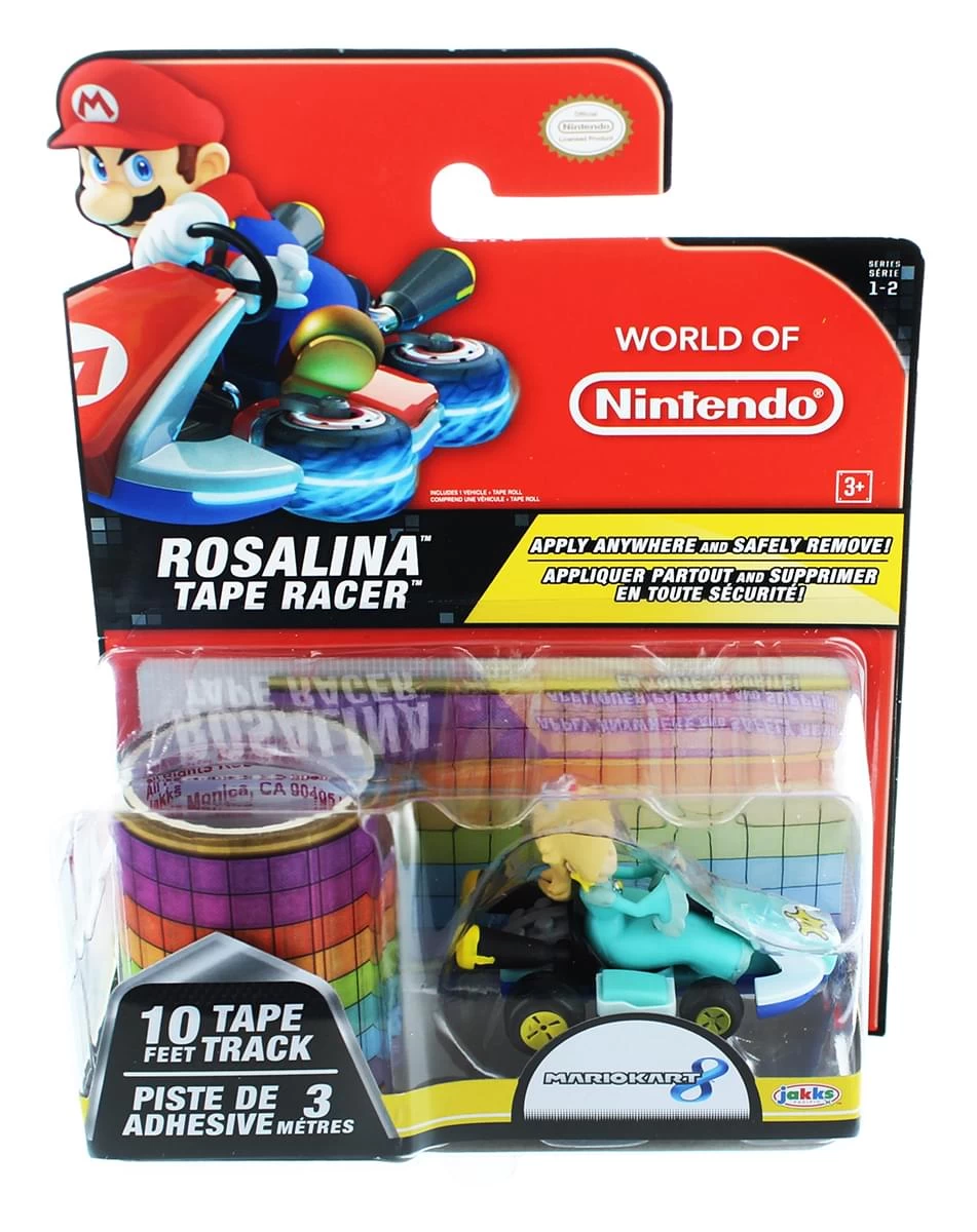 JAKKS PACIFIC Nintendo Tape Racers Wave 2: Rosalina W/ Rainbow Road Tape 3 JAKKS PACIFIC Nintendo Tape Racers Wave 2: Rosalina W/ Rainbow Road Tape