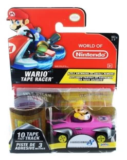JAKKS PACIFIC Nintendo Tape Racers Wave 2: Wario W/ Wario Stadium Tape