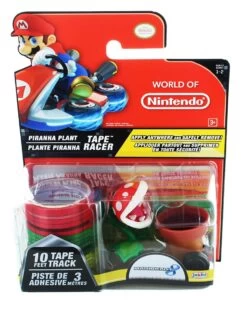 JAKKS PACIFIC Nintendo Tape Racers Wave 2: Piranha Plant W/ Piranha Plant Pipe Way Tape