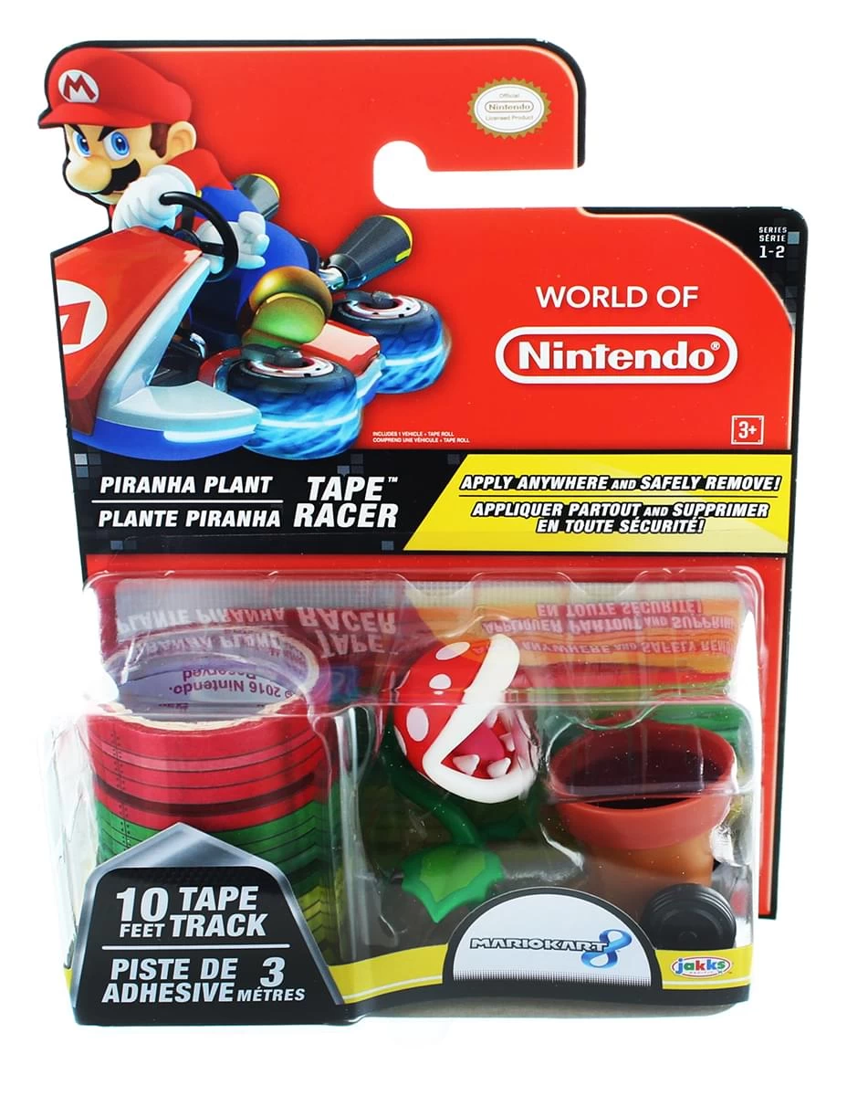 JAKKS PACIFIC Nintendo Tape Racers Wave 2: Piranha Plant W/ Piranha Plant Pipe Way Tape 3 JAKKS PACIFIC Nintendo Tape Racers Wave 2: Piranha Plant W/ Piranha Plant Pipe Way Tape