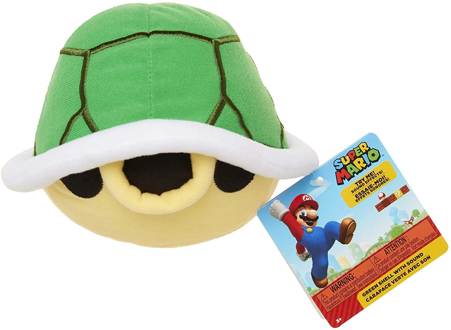 JAKKS PACIFIC Super Mario Bros. 8 Inch Turtle Shell Plush With Sound 4 JAKKS PACIFIC Super Mario Bros. 8 Inch Turtle Shell Plush With Sound - Image 2