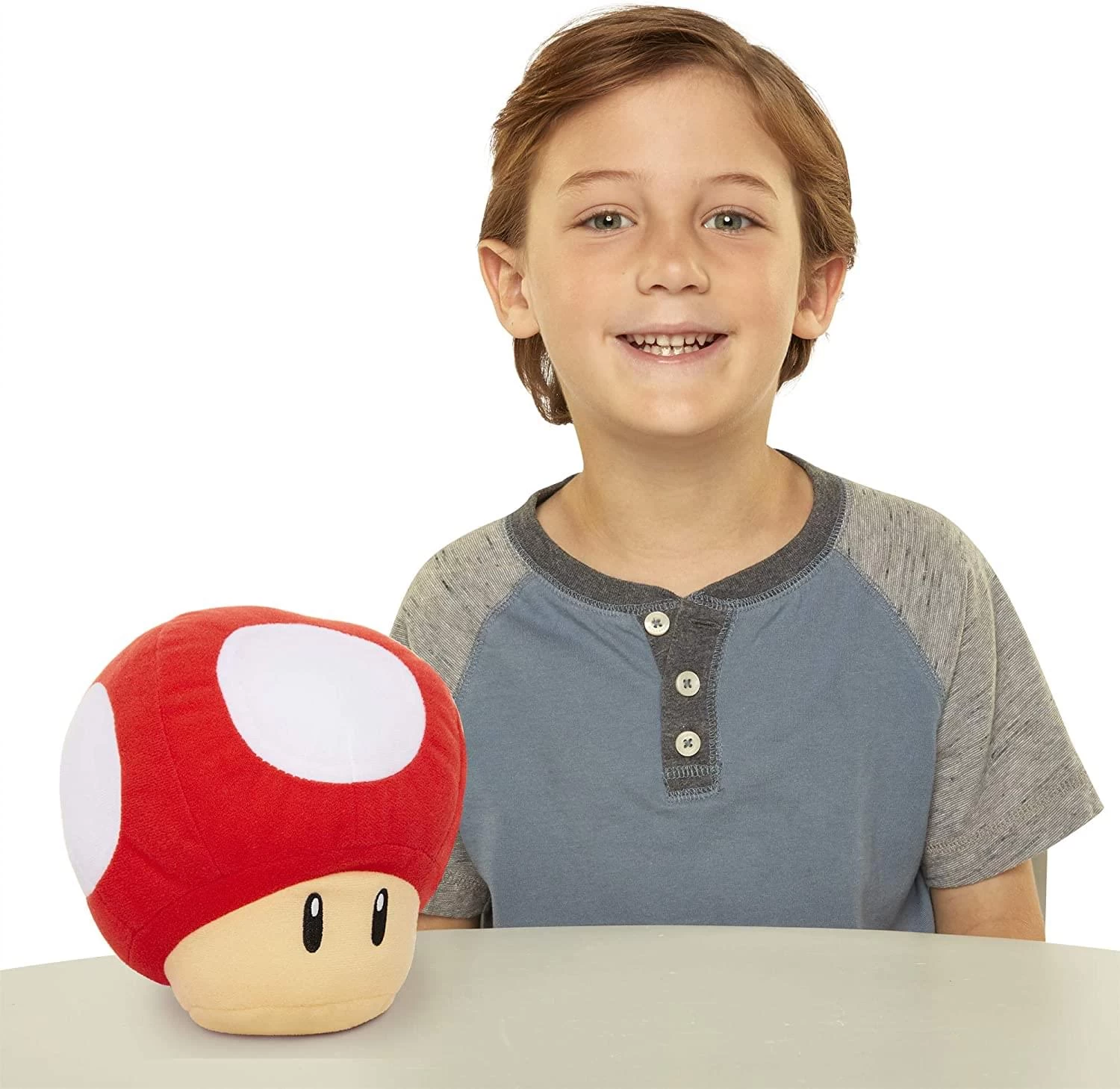 JAKKS PACIFIC Super Mario Bros. 8 Inch 1 Up Mushroom Plush With Sound 5 JAKKS PACIFIC Super Mario Bros. 8 Inch 1 Up Mushroom Plush With Sound - Image 3