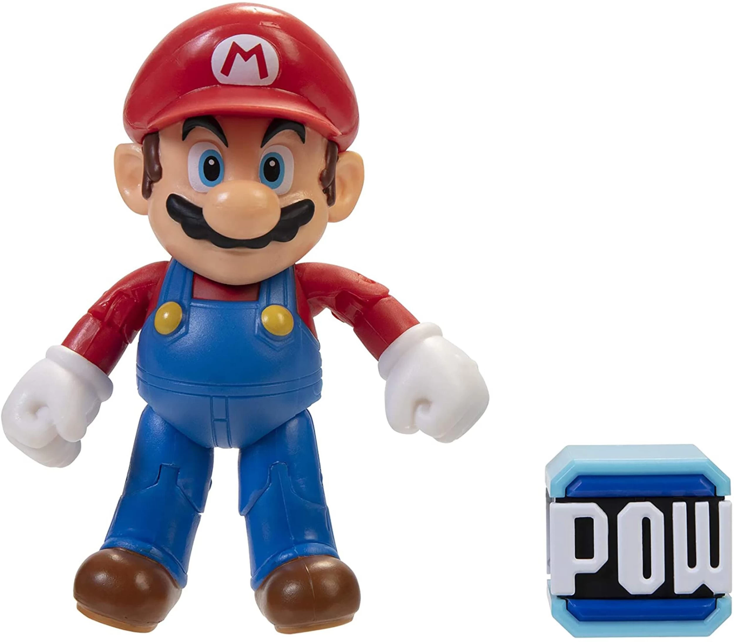 JAKKS PACIFIC Super Mario World Of Nintendo 4 Inch Figure | Mario W/ POW Block 3 JAKKS PACIFIC Super Mario World Of Nintendo 4 Inch Figure | Mario W/ POW Block