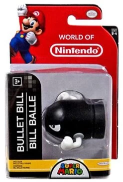 JAKKS PACIFIC Super Mario Bros. Series 4 Nintendo 2.5" Mini Figure Bullet Bill