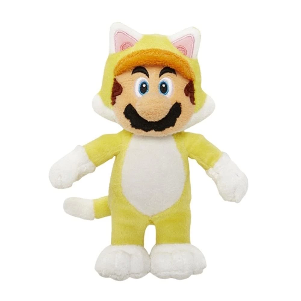 JAKKS PACIFIC New Super Mario Bros. U 7" Plush Cat Mario 3 JAKKS PACIFIC New Super Mario Bros. U 7" Plush Cat Mario