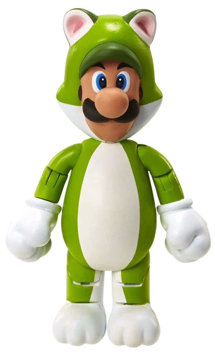 JAKKS PACIFIC Super Mario Bros. Wave 5 Cat Luigi 4" Figures 4 JAKKS PACIFIC Super Mario Bros. Wave 5 Cat Luigi 4" Figures - Image 2