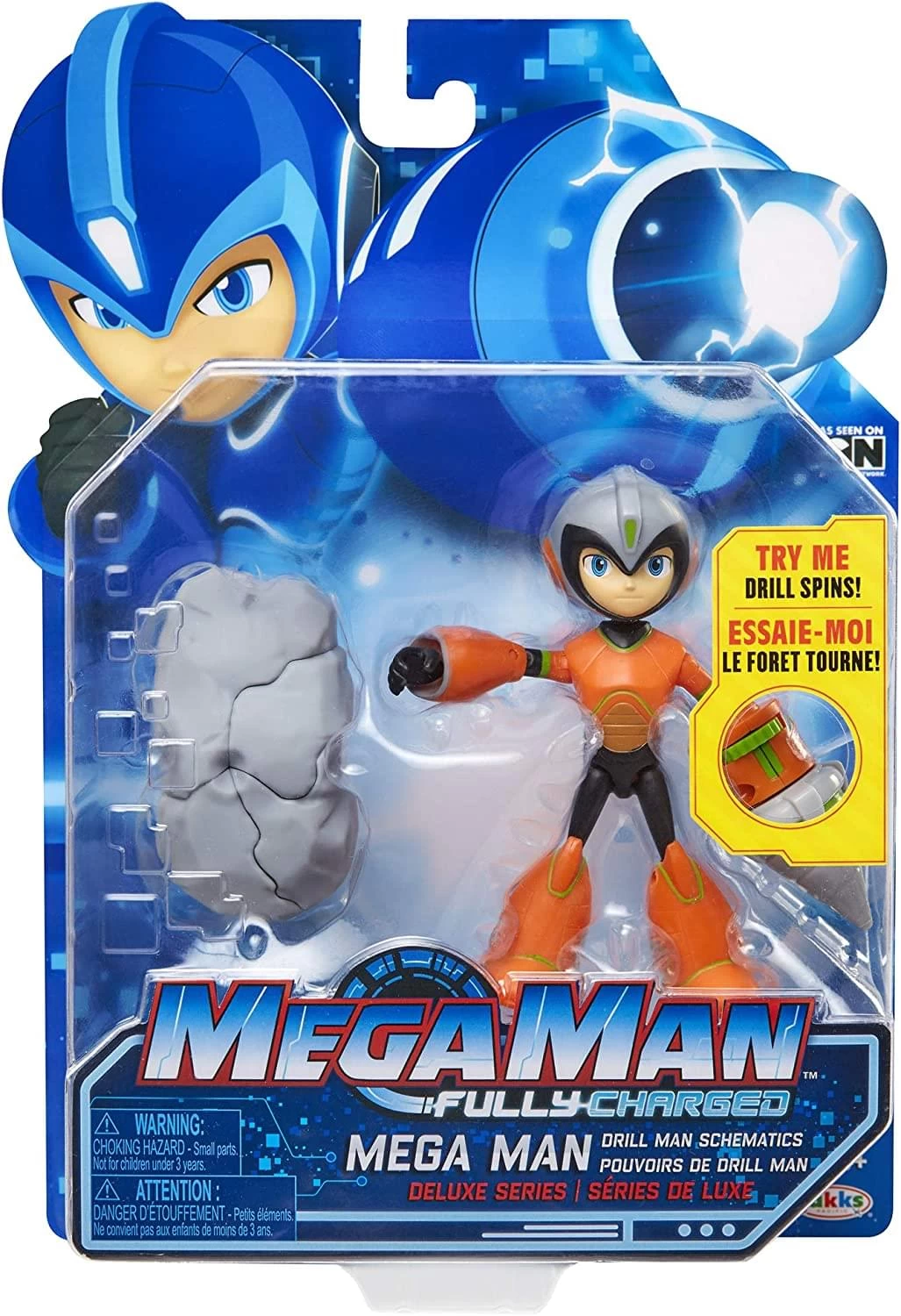 JAKKS PACIFIC Mega Man Fully Charged 7 Inch Action Figure | Drill Man 4 JAKKS PACIFIC Mega Man Fully Charged 7 Inch Action Figure | Drill Man - Image 2