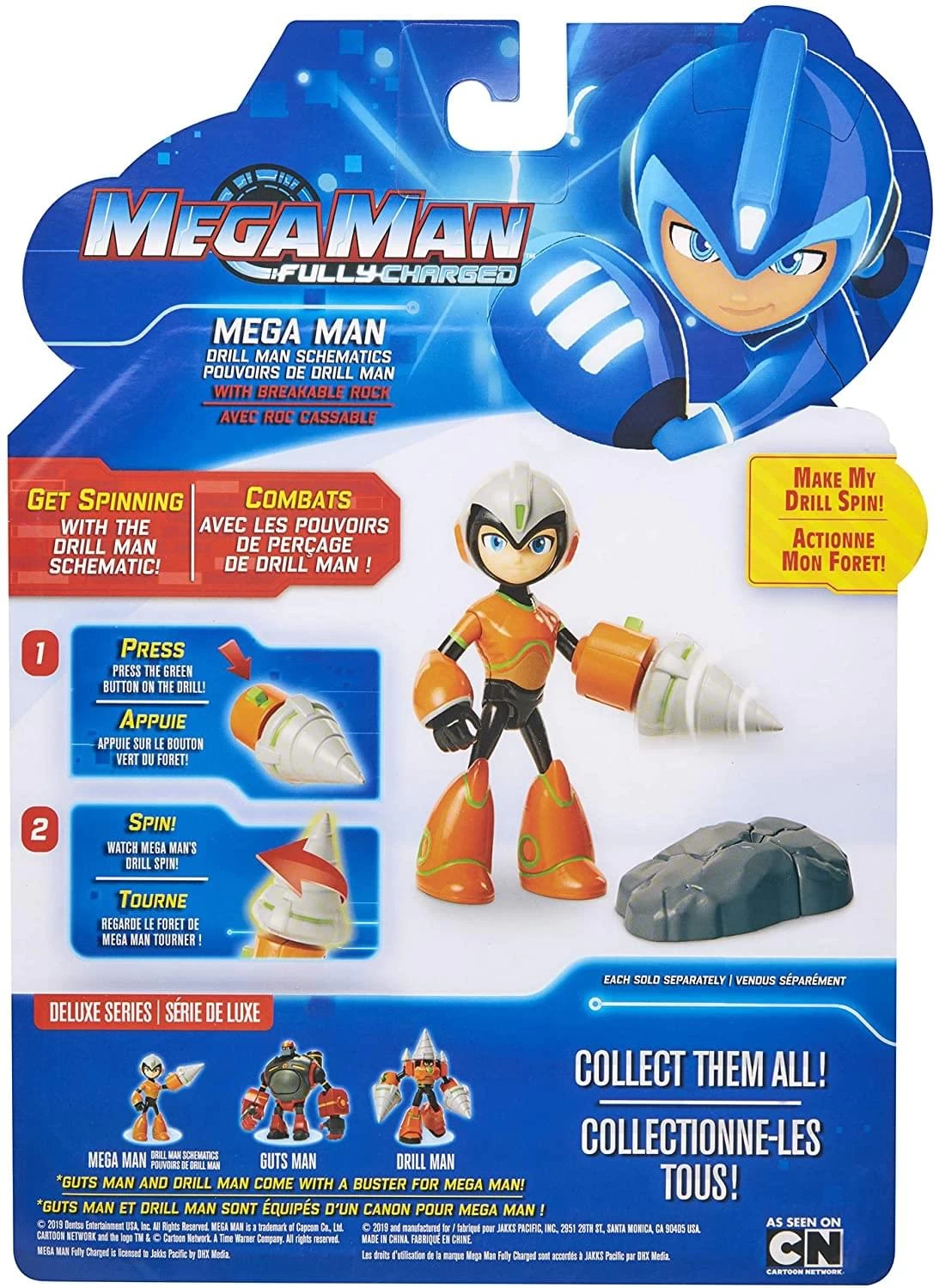 JAKKS PACIFIC Mega Man Fully Charged 7 Inch Action Figure | Drill Man 6 JAKKS PACIFIC Mega Man Fully Charged 7 Inch Action Figure | Drill Man - Image 4