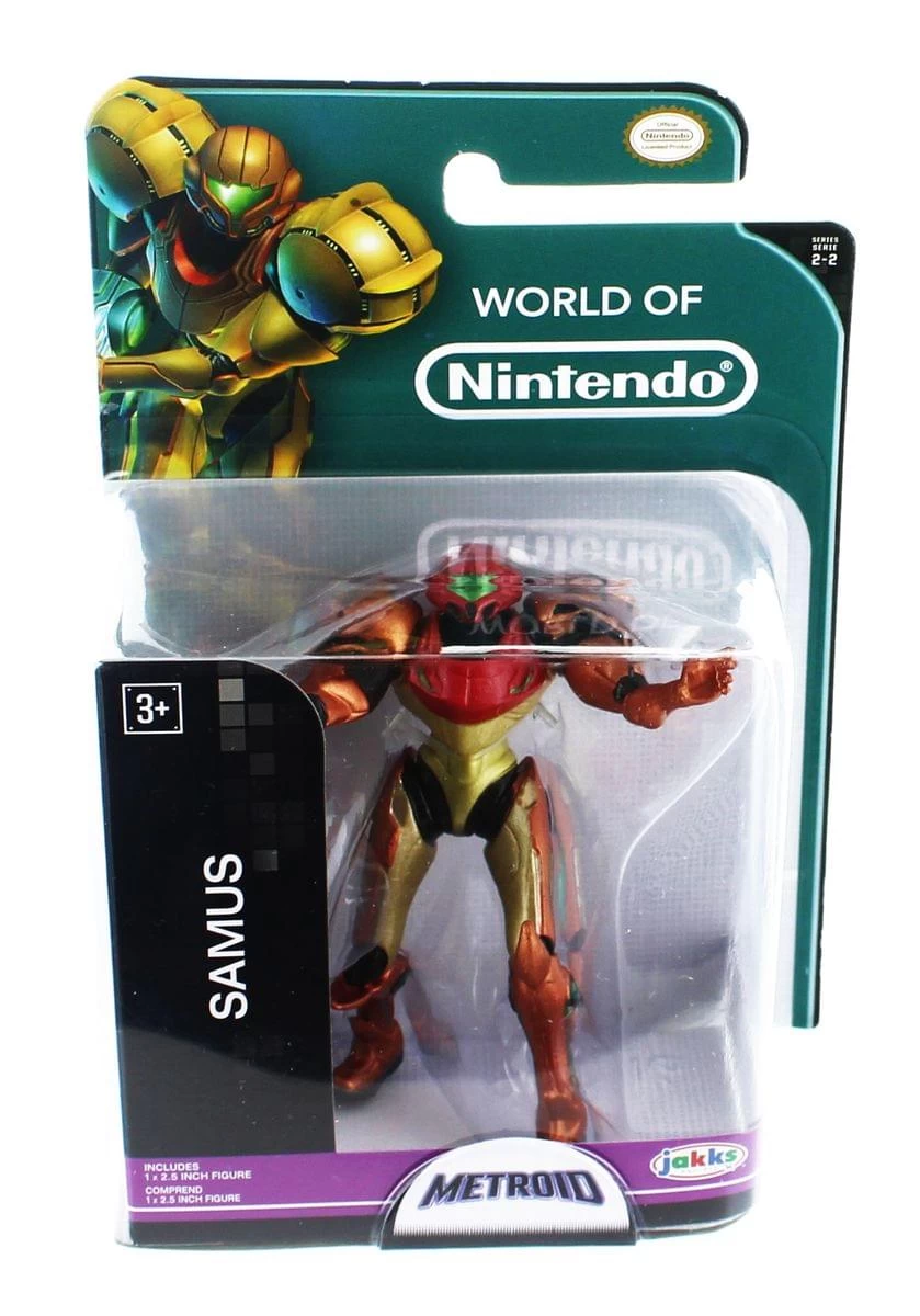 JAKKS PACIFIC World Of Nintendo 2.5" Mini Figure: Metroid Samus 3 JAKKS PACIFIC World Of Nintendo 2.5" Mini Figure: Metroid Samus