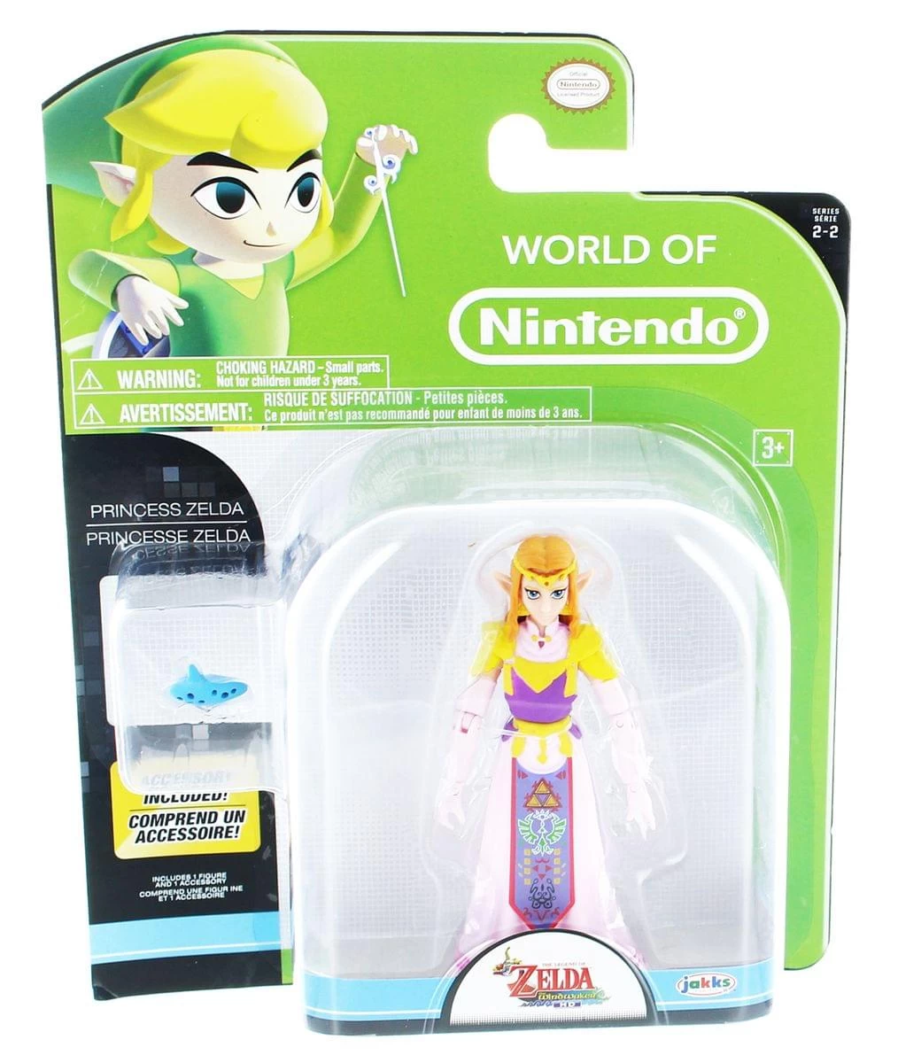 JAKKS PACIFIC World Of Nintendo 4" Figure: Princess Zelda W/ Ocarina 5 JAKKS PACIFIC World Of Nintendo 4" Figure: Princess Zelda W/ Ocarina - Image 3