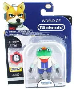JAKKS PACIFIC World Of Nintendo 4" Figure: Slippy Toad 7 JAKKS PACIFIC World Of Nintendo 4" Figure: Slippy Toad -Boutique Toy Store JKP 95723 CC