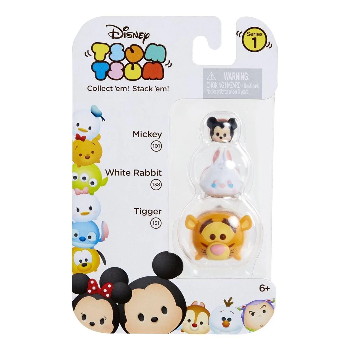 JAKKS PACIFIC Disney Tsum Tsum 3 Pack: Mickey, White Rabbit, Tigger 5 JAKKS PACIFIC Disney Tsum Tsum 3 Pack: Mickey, White Rabbit, Tigger - Image 3