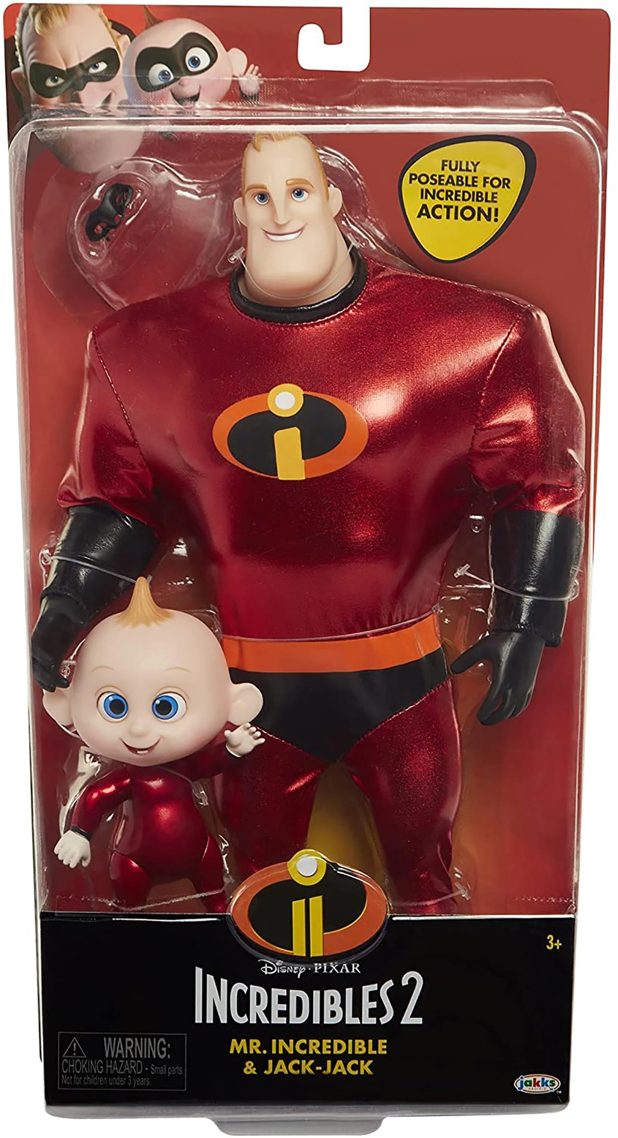 JAKKS PACIFIC The Incredibles 2 Mr.Incredible & Jack-Jack Action Figure Pack 4 JAKKS PACIFIC The Incredibles 2 Mr.Incredible & Jack-Jack Action Figure Pack - Image 2