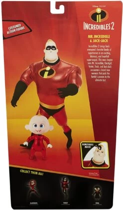 JAKKS PACIFIC The Incredibles 2 Mr.Incredible & Jack-Jack Action Figure Pack 7 JAKKS PACIFIC The Incredibles 2 Mr.Incredible & Jack-Jack Action Figure Pack -Boutique Toy Store JKP INCRDBLEJJ CC
