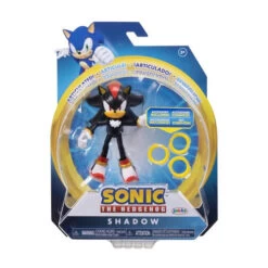 JAKKS PACIFIC Sonic The Hedgehog - Shadow With Super Rings - 4"
