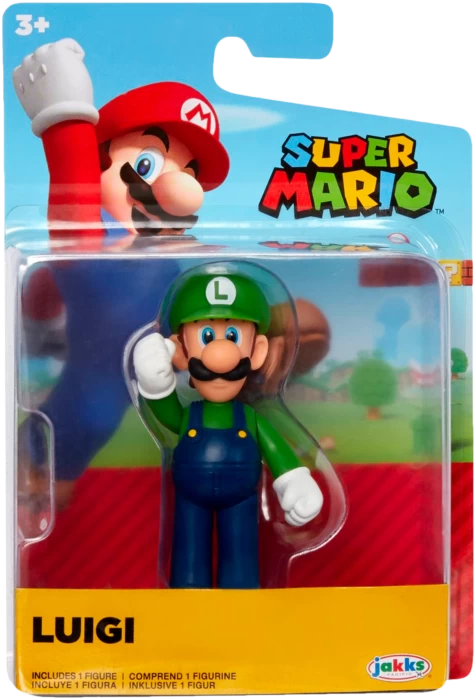 JAKKS PACIFIC World Of Nintendo 2.5" Figures - Fistbump Luigi 3 JAKKS PACIFIC World Of Nintendo 2.5" Figures - Fistbump Luigi