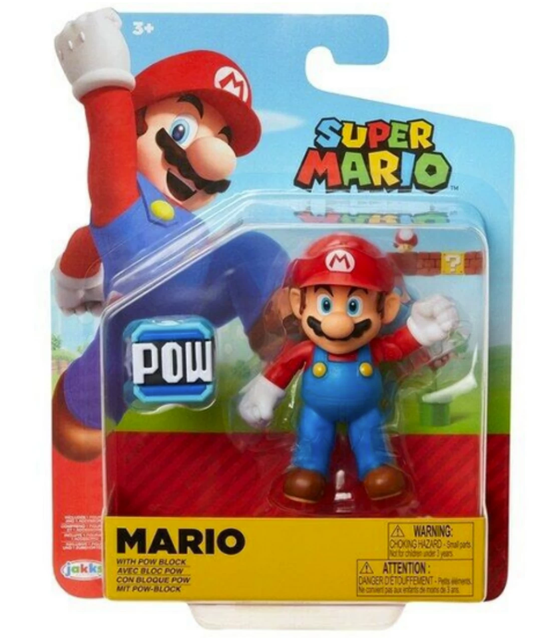 JAKKS PACIFIC Jakks Mario With POW Block Action Figure 4 JAKKS PACIFIC Jakks Mario With POW Block Action Figure - Image 2