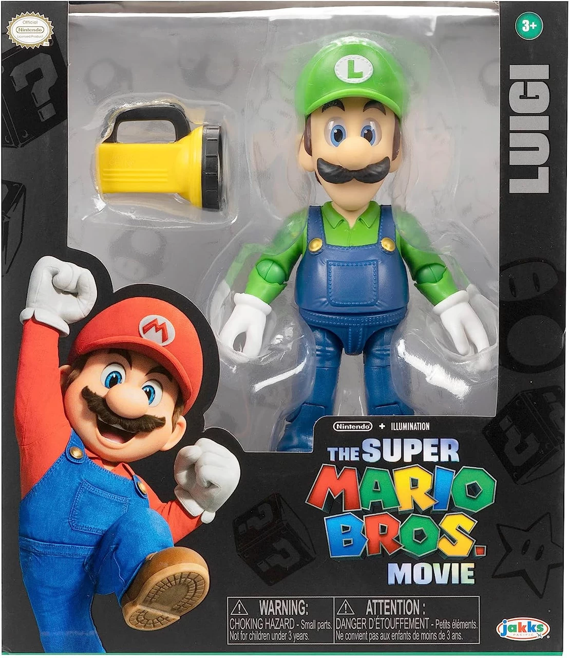 JAKKS PACIFIC The Super Mario Bros. Movie Luigi 5" Action Figure 3 JAKKS PACIFIC The Super Mario Bros. Movie Luigi 5" Action Figure