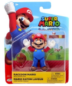 JAKKS PACIFIC Jakks Racoon Mario With Super Leaf Action Figure