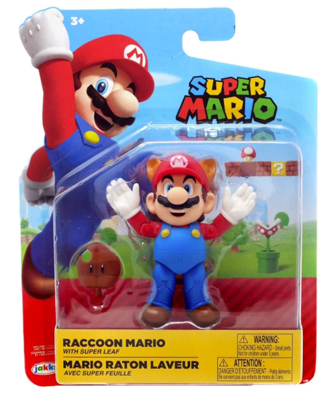 JAKKS PACIFIC Jakks Racoon Mario With Super Leaf Action Figure 3 JAKKS PACIFIC Jakks Racoon Mario With Super Leaf Action Figure